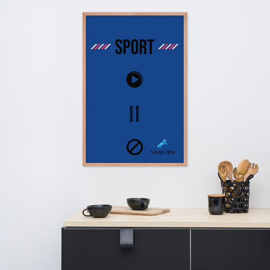 Sport - Unique Framed Poster