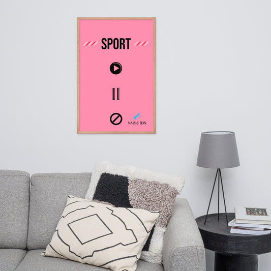 Sport - Unique Framed Poster