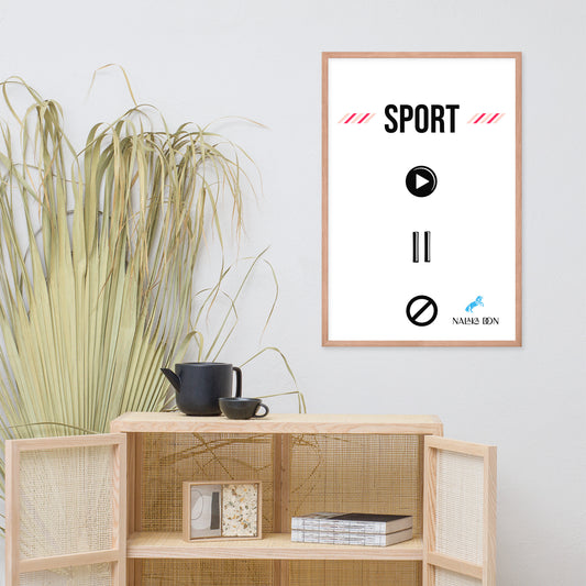 Sport - Unique Framed Poster