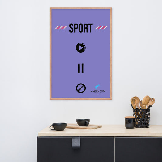 Sport - Unique Framed Poster