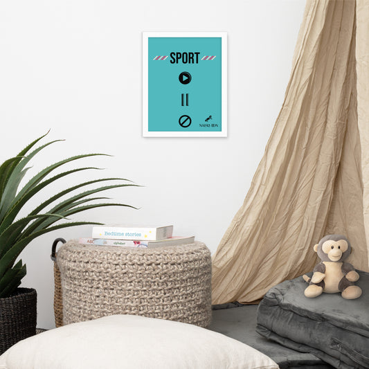 Sport - Unique Framed Poster