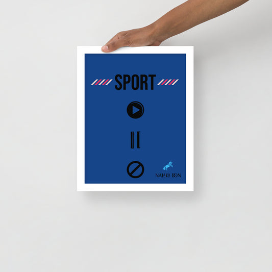Sport - Unique Framed Poster