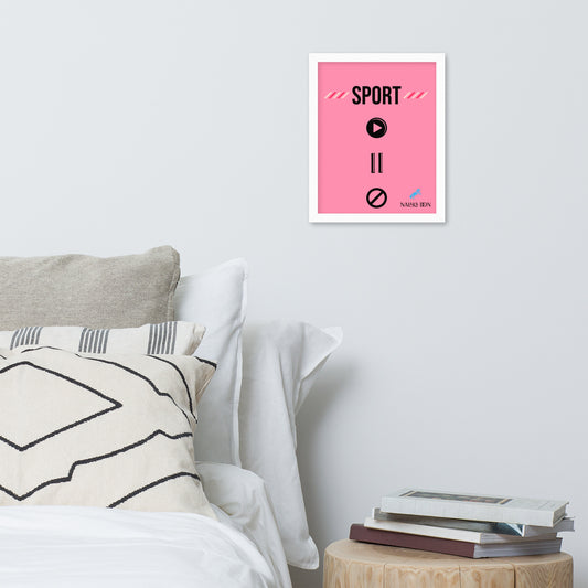 Sport - Unique Framed Poster