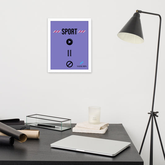 Sport - Unique Framed Poster
